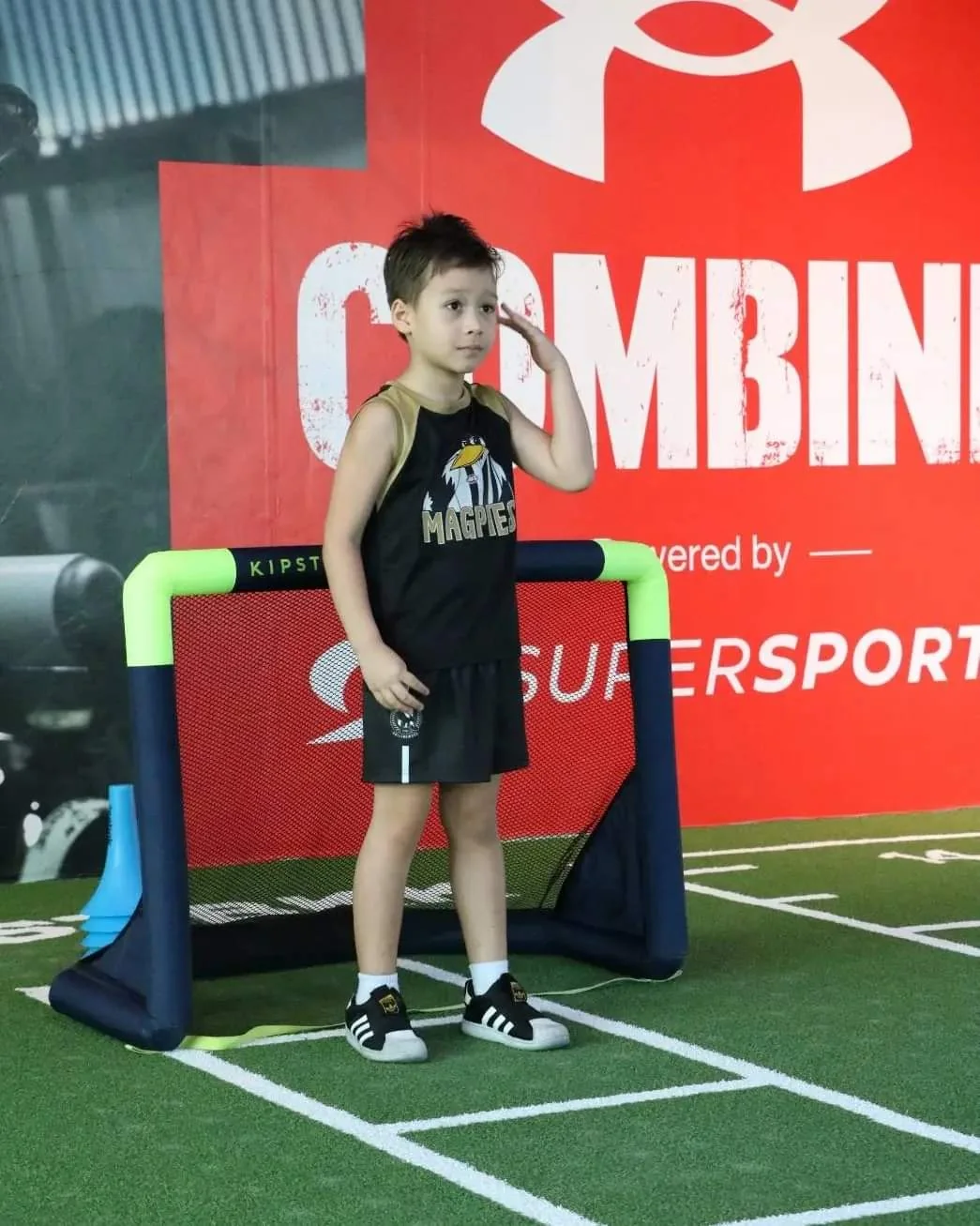 Young athlete at the Body By Beast x Under Armour Combine testing day in Bangkok